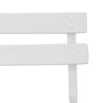 vidaXL Chaise de jardin pliante 2 Pièces Blanc 42 x 46 x 82cm Métal