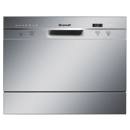 Lave-vaisselle pose libre BRANDT DFC6519S - 6 couverts - Largeur 55 cm - Classe A+ - 49dB - A+ - Blanc