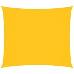 vidaXL Voile de parasol tissu oxford rectangulaire 2x2 5 m jaune