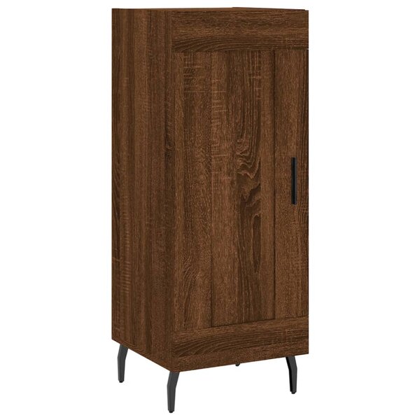 vidaXL Buffet Chêne marron 34 5x34x90 cm Bois d'ingénierie