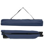 vidaXL Lit de soleil pliant avec sac de transport Bleu en tissu Oxford 600D