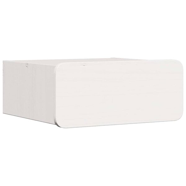 vidaXL Table de chevet Blanc 39 x 34 x 16 5 cm Bois massif en pin