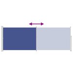 vidaXL Auvent latéral rétractable 160 x 500 cm Bleu