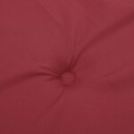 vidaXL Coussin de banc de jardin rouge bordeaux 120x50x4 cm