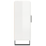 vidaXL Buffet Blanc brillant 69 5x34x90 cm Bois d'ingénierie