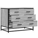 vidaXL Commode sonoma gris 70x41x56 cm bois d'ingénierie