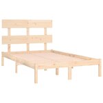 vidaXL Cadre de lit sans matelas 140x200 cm bois massif