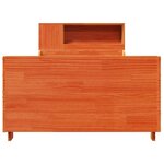 vidaXL Cadre de lit sans matelas cire marron 75x190 cm bois pin massif