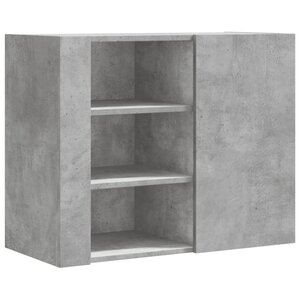 vidaXL Armoire murale gris béton 75x35x60 cm bois d'ingénierie