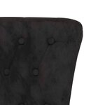 vidaXL Fauteuil à pantoufle Noir 56 5 x 70 x 110 cm Velours