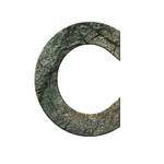 Numéro C- Numéro adhésif pour boîtes aux lettres- Pierre véritable 50 mm  ORIGINES