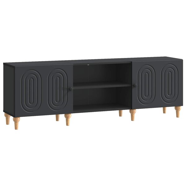 vidaXL Meuble TV 150 x 31 x 50 cm Noir Bois d'ingénierie