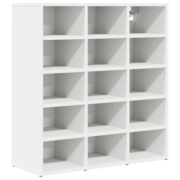 vidaXL Cabinet à chaussures Blanc 103x30x51 cm Bois d'ingénierie