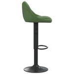 vidaXL Tabourets de bar lot de 2 vert foncé velours