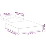 vidaXL Étagère flottante 23x23 5x4 cm bois d'ingénierie