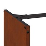 VidaXL Étagère à bois 40x30x80 cm acier résistant aux intempéries