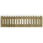 vidaXL Lit surélevé de jardin design de clôture bois de pin imprégné