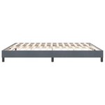 vidaXL Cadre de lit sans matelas gris foncé 180x210 cm velours