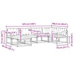 vidaXL Ensemble de canapés d'extérieur 6 Pièces Blanc et gris clair
