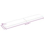 vidaXL Dessus de table bois massif traité bordure assortie