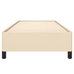 vidaXL Cadre de lit sans matelas crème 100x200 cm tissu