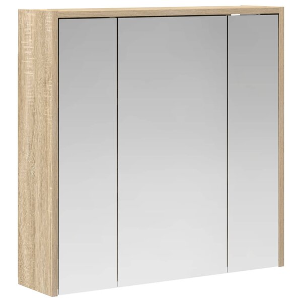 vidaXL Armoire Miroir de Salle de Bain Chêne Sonoma