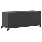 vidaXL Meuble TV noir 100 5x39x43 5 cm acier