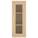 vidaXL Buffet haut Chêne sonoma 34 5x34x180 cm Bois d'ingénierie