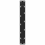 vidaXL Pieds de table basse Noir 2 pièces 50 x (30-31) cm Acier