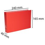 Clas. 2ax + interc. PP 165X245 25mm ass. EXACOMPTA