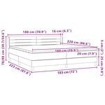 vidaXL Sommier à lattes de lit avec matelas rose 180x220 cm velours