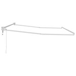 vidaXL Cadre de store rétractable électrique Blanc 4 x 2 m Aluminium