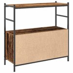 vidaXL Étagère Chêne fumé 80 x 30 x 78.5 cm Bois d'ingénierie