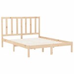 vidaXL Cadre de lit sans matelas 140x200 cm bois massif