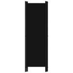 vidaXL Cloison de séparation 4 panneaux Noir 200x180 cm