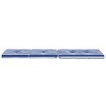 vidaXL Coussins de chaise longue lot de 2 rayures bleu/blanc