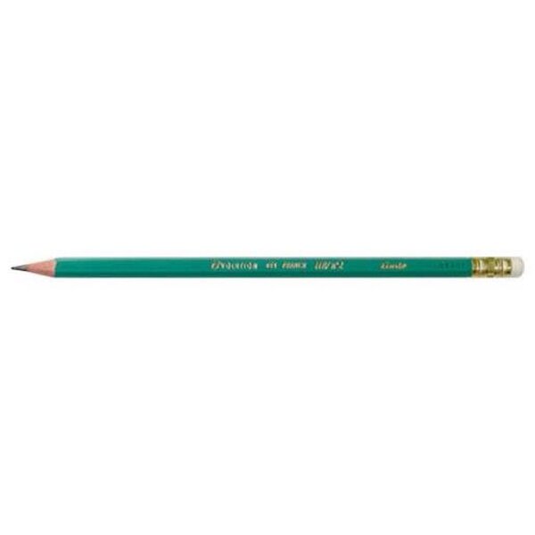 Crayon papier graphite Hexagonal ECO EVOLUTION 655 Résine Bout Gomme HB BIC