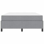 vidaXL Lit à ressorts avec matelas Gris clair 140 x 190 cm tissu