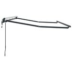 vidaXL Cadre de auvent Anthracite 3.5 x 2 m Métal
