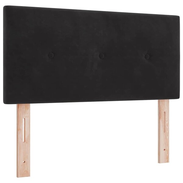 Tête de lit LED vidaXL Capitonnée en Velours Noir 80 cm