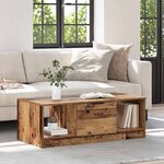 vidaXL Table basse Bois ancien 100 x 50 x 36 cm Bois d'ingénierie
