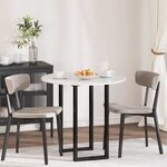 vidaXL Plateau de table Blanc brillant 80 x 80 x 1 5 cm