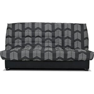 Banquette Clic-clac Beija - Tissu chevrons - Couchage 128 x 188 x 14 cm