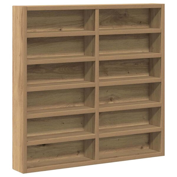 vidaXL Cabinet d'Affichage chêne artisanal 60 x 8.5 x 58 cm