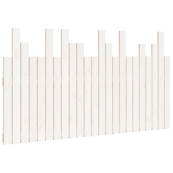 vidaXL Tête de lit murale Blanc 146 5x3x80 cm Bois massif de pin