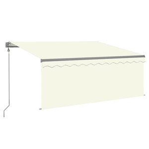 vidaXL Auvent rétractable automatique avec store 3 5x2 5 m Crème