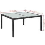 vidaXL Ensemble à manger d'extérieur 7 Pièces et coussins résine tressée