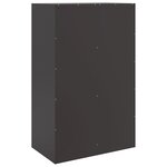 vidaXL Buffet noir 67x39x107 cm acier