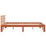 vidaXL Cadre de lit sans matelas cire marron 120x190cm bois pin massif