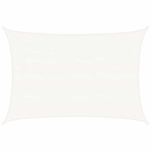 vidaXL Voile d'ombrage 160 g/m² Blanc 5x7 m PEHD
